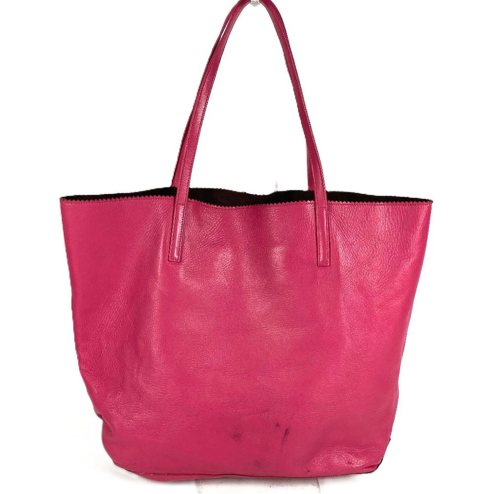 Loewe Nappa Leather Anagram Shoulder Bag Tote Tassel Fringe Pink - Picture 2 of 6